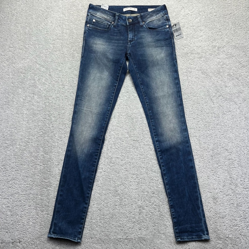 Mavi Jeans Womens 27/33 Blue Dark Wash Denim Serena Low‎ Rise Super Skinny NWT